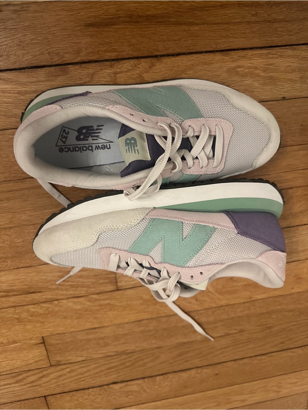 New Balance Retro Runner Sneakers - Mint, Lavender, Pink